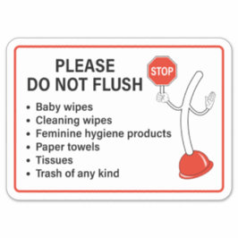 Niet op de spoel zetten sticker