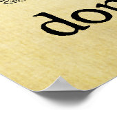 Niet op me afdrukken poster (Hoek)