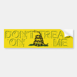 Niet op me Bumperstickers tikken