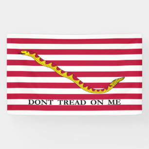 Niet op me lezen, Amerikaanse Naval Jack. Spandoek