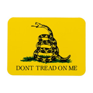 Niet op me tikken - Gadsden vlag Magneet