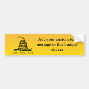 Niet op mij lezen, Gele vlag Ensign Bumpersticker