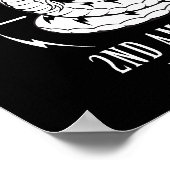 "Niet op mij lezen" Poster op vierkant (Hoek)