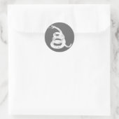 Niet op mij lezen ronde sticker (Tas)