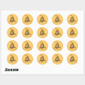 Niet op mij lezen ronde sticker (Vel)