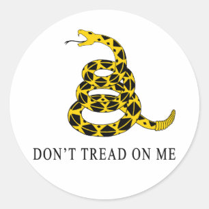 Niet op mij lezen ronde sticker