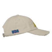 Niet op mij tikken geborduurde pet (Rechts)