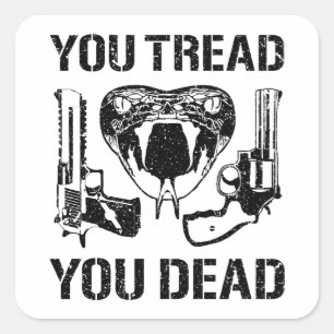 Niet op mij tikken - Patriottische Stickers