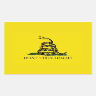 Niet op mij tikken rechthoekige sticker
