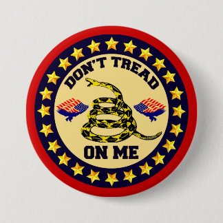 Niet op mij tikken ronde button 7,6 cm