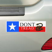 Niet op mij tikken - TEXAS Bumpersticker (Op auto)