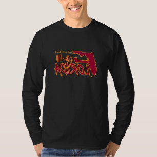 niet op mijn florida vlag florida sta t-shirt