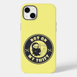 Niet op mijn shift Grim Reaper Halloween quote Case-Mate iPhone 14 Plus Hoesje