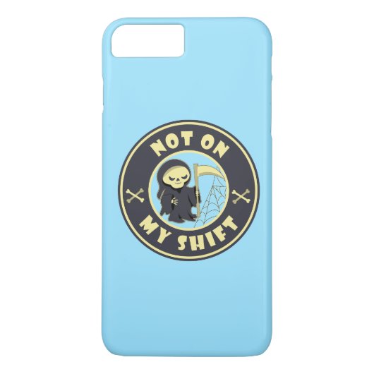 Niet op mijn shift Grim Reaper Halloween quote Case-Mate iPhone Case (Achterkant)
