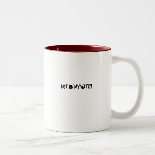 NIET OP MIJN WATCH TWEEKLEURIGE KOFFIEMOK (Rechts)