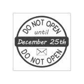 NIET OPENEN TOT 25 DEC 	RUBBERSTEMPEL (Afrduk)