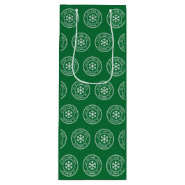 Niet openen tot 25 december Groene Wijn Gift Bag Cadeautas