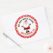 Niet openen tot 25 december Kerst stickers (Envelop)
