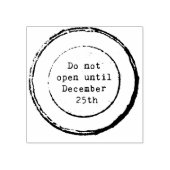 Niet openen tot 25 december 	rubberstempel (Afrduk)