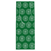 Niet openen tot de groene kerst wijn cadeautas (Achterkant)