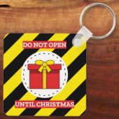 Niet openen tot kerst sleutelhanger (Achterkant)