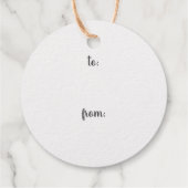 Niet openen tot kerstavond vakantie stempel bedankjes labels (Achterkant)