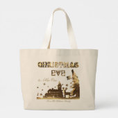 Niet openen tot kerstcadeautas grote tote bag (Achterkant)