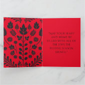 Niet openen tot - Red Personalized Christmas Kaart (Binnen)