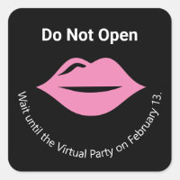 Niet openen tot Virtual Party Galentine's Lips