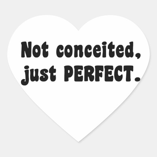 Niet opgesloten, gewoon perfect hart sticker (Voorkant)
