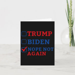 Niet opnieuw stemmen 2024 Anti Trump Anti Biden Kaart