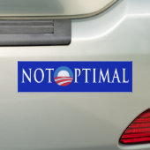 Niet optimaal bumpersticker (Op auto)