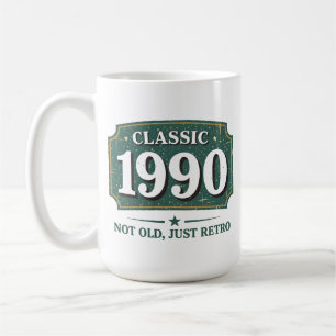 Niet oud, gewoon retro vintage jaren 90 koffiemok