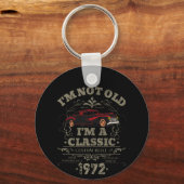 Niet oud Ik ben een Classic Custom Built 1972,  Sleutelhanger (Voorkant)