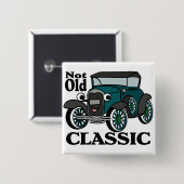 Niet oude klassieke / Antiek auto Vierkante Button 5,1 Cm (Voorkant /achterkant)