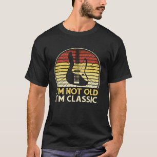 Niet oude klassieke ouder wordende grafische akoes t-shirt