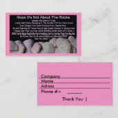 Niet over het Visitekaartje van Rocks (Voorkant / Achterkant)