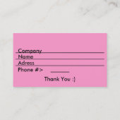 Niet over het Visitekaartje van Rocks (Achterkant)