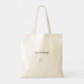 Niet overdenken tote bag (Achterkant)