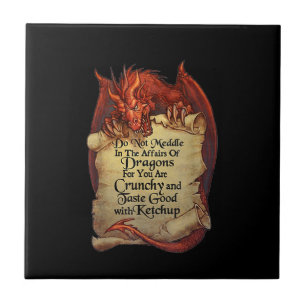 Niet overleggen in de kwestie van de Dragons voor  Tegeltje