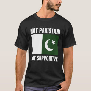 Niet Pakistan, maar steun voor de Pakistaanse vlag T-shirt