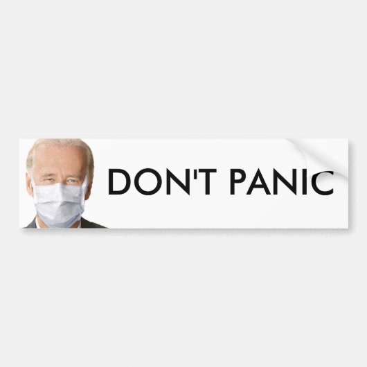 NIET PANIC BUMPERSTICKER (Voorkant)