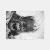 NIET PANIC Fleece Blanket (Voorkant (Horizontaal))