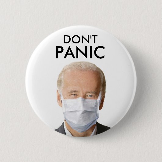 NIET PANIC RONDE BUTTON 5,7 CM (Voorkant)
