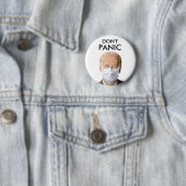 NIET PANIC RONDE BUTTON 5,7 CM (In situ)