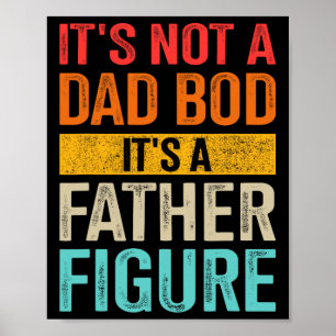 Niet papa Bod Vader Figuur Voor Vaders Dag Verjaar Poster