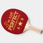 Niet Perfect aangepaste monogram ping pong paddle Tafeltennisbatje (Zijkant)