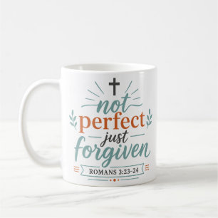Niet perfect, alleen vergeven Christelijk geloof q Koffiemok