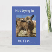 NIET PROBEREN OM **BUTT ** IN OP UW (40e VERJAARDA Kaart (Voorkant)