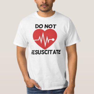 Niet reanimeren t-shirt